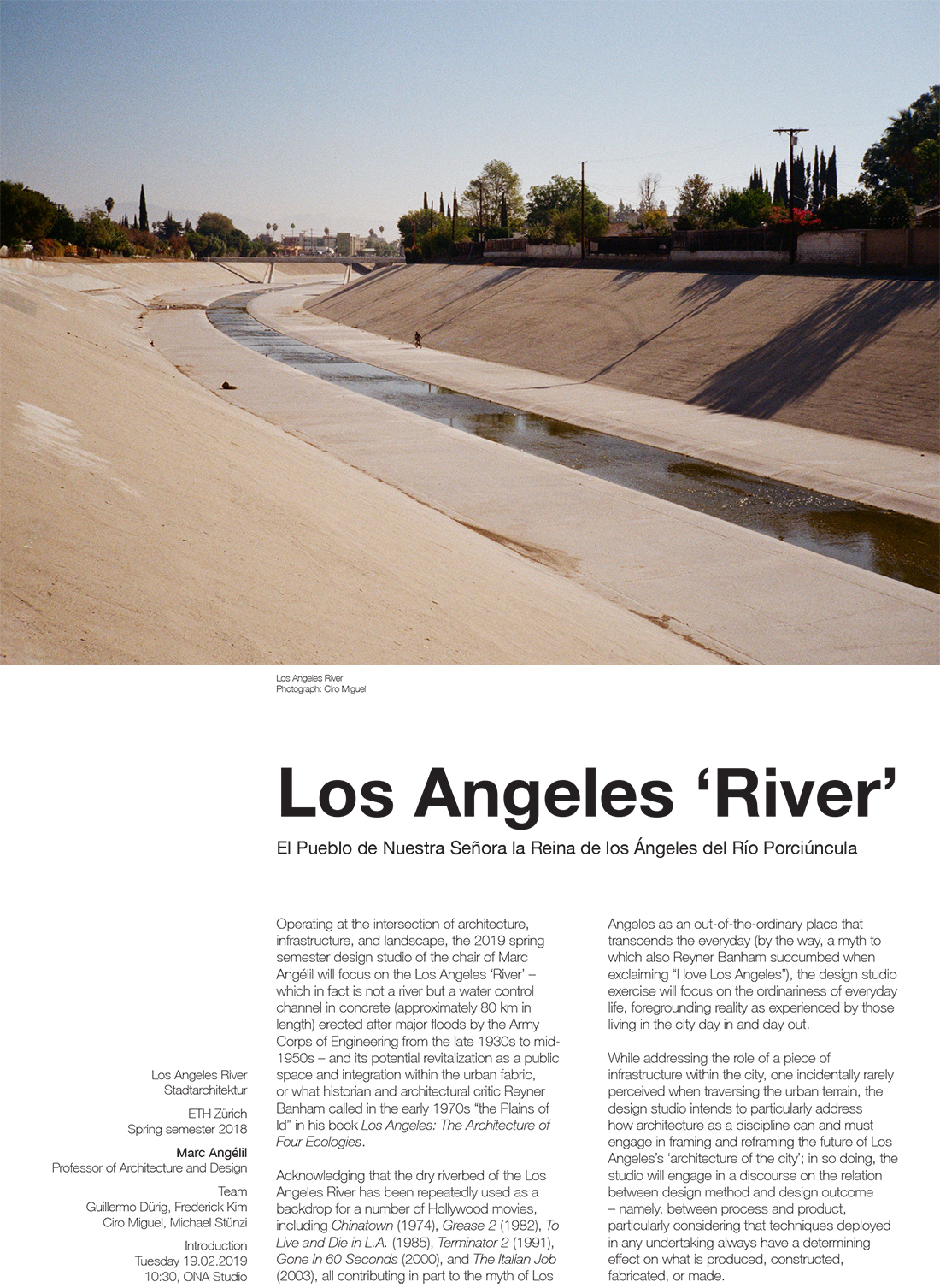 LA River Studio Poster